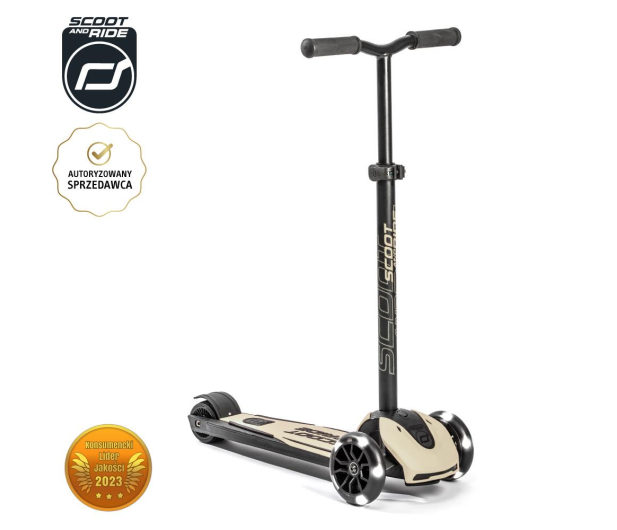 Scoot & Ride Highwaykick 5 LED Hulajnoga balansowa 5+ Ash - 1017198 - zdjęcie 2